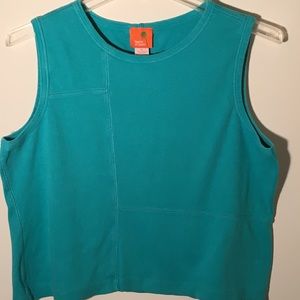 Teal Cropped Tee